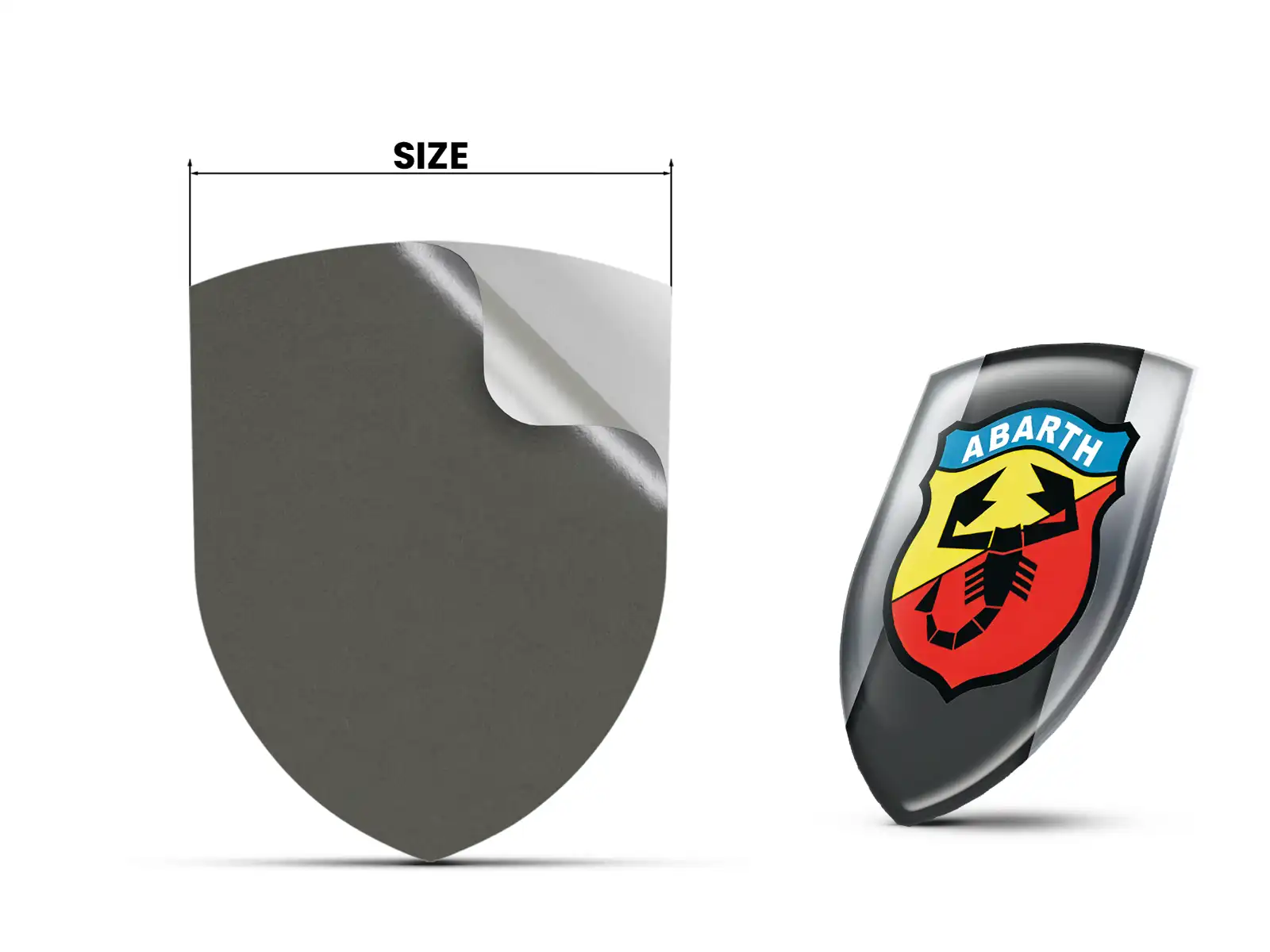 Fiat Abarth Selbstklebende Sticker Auto Edles Finish Premium